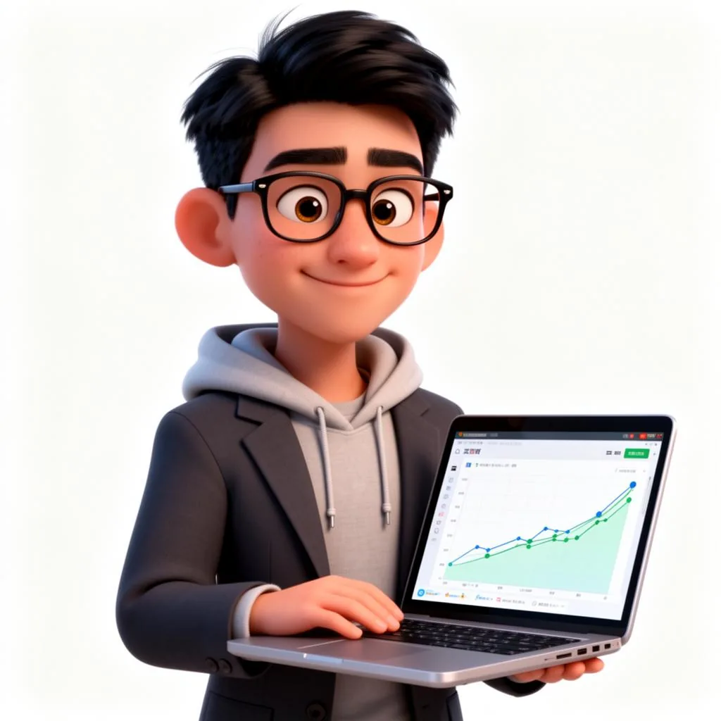 SEO/SEM 专家 - Pixar 3D 人物形象