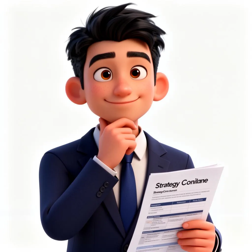 策略顾问 - Pixar 3D 人物形象