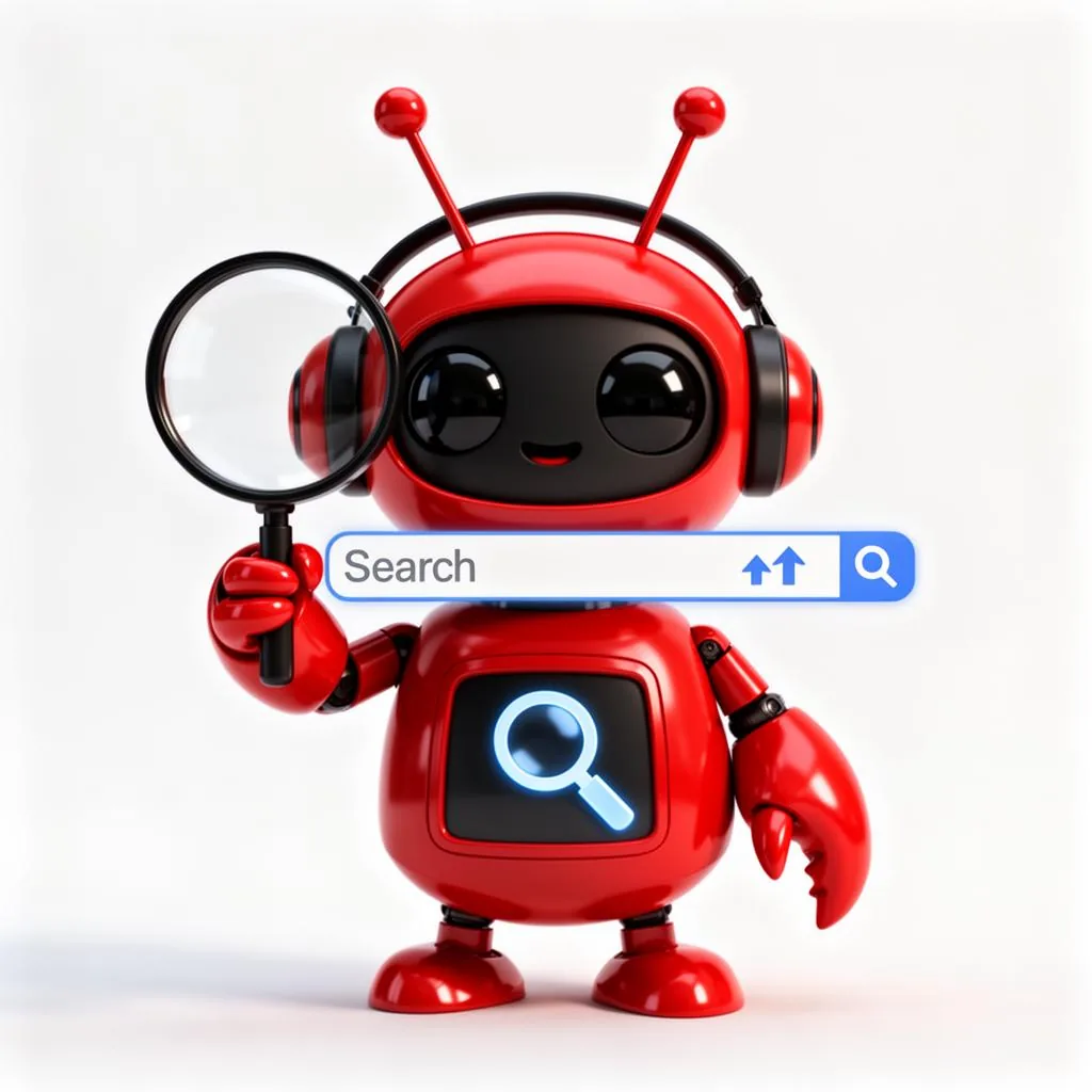 SEO/SEM 专家 - AI 机器人形象